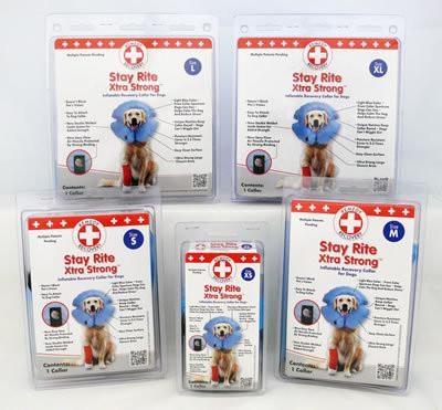 STAY RITE™ Xtra Strong Inflatable Recovery Collar for Dogs
