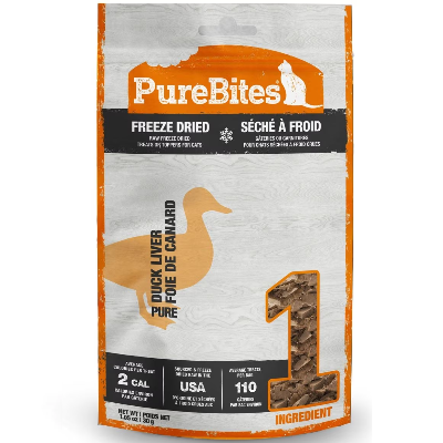 PureBites Duck Liver Freeze Dried Cat Treats