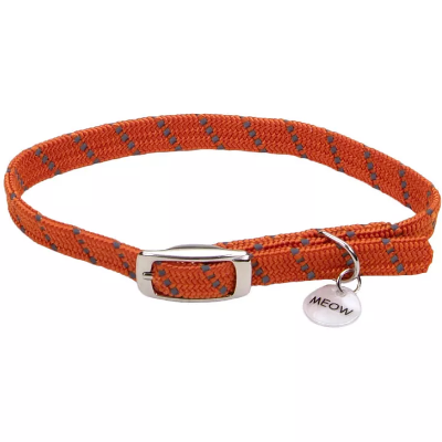 Coastal ElastaCat Reflective Safety Stretch Collar with Reflective Charm