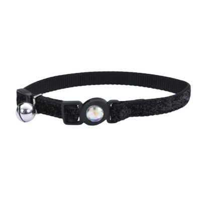 Coastal Safe Cat Jeweled Buckle Adjustable Breakaway Collar with Glitter Overlay