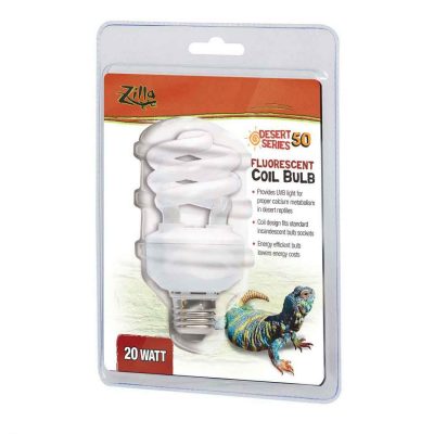 Zilla Fluorescent Coil Terrarium Bulbs - Desert or Tropical