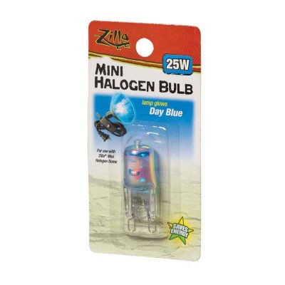 Zilla Terrarium Mini Halogen Bulb - Day White, Day Blue, Night Red