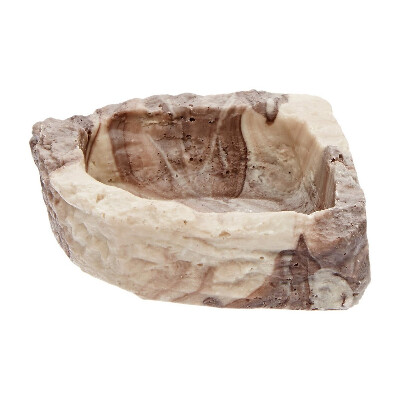 Flukers Corner Rock Dish Bowl for Hermit Crabs