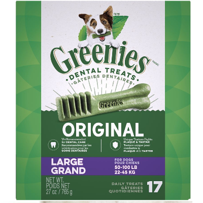 Greenies Original Dental Chew Large Dog Treats 27 oz