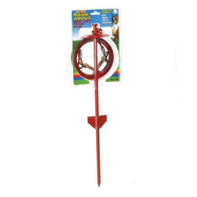 Four Paws Roam-About Tie-Out Stake with 25 ft. Cable - Medium Weight