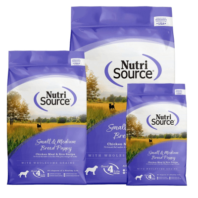 NutriSource Small Breed and Medium Breed Puppy Dog Food