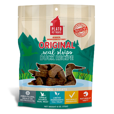 buy Plato Pet Treats Original Duck Strips for Dogs