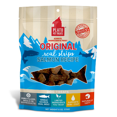 buy Plato Pet Treats Salmon Strips for Dogs