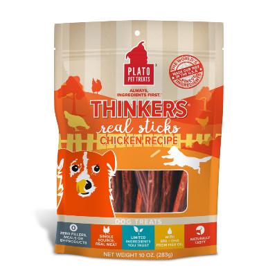 buy Plato-Pet-Treats-Thinkers-Chicken-Dog-Chewsreg_Main