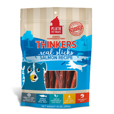 buy Plato-Pet-Treats-Thinkers-Salmon-Dog-Chews