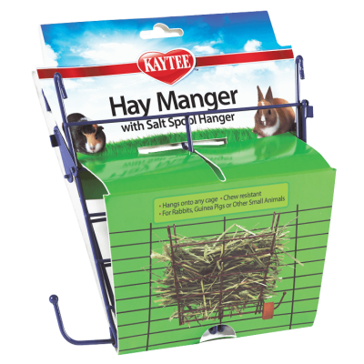 Kaytee Hay Manger Small Animal Feeder with Salt Hanger