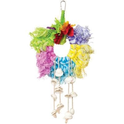 Prevue Hendryx Calypso Creations Ropes and Shell Ring Bird Cage Toy