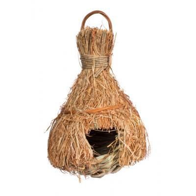 Prevue Hendryx Tiki Hut Finch Nesting House for Bird Cages