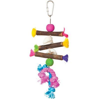 Prevue Hendryx Tropical Teasers Shells and Sticks Bird Cage Toy