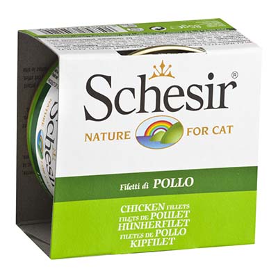 Schesir Chicken Fillet Canned Cat Food in Jelly