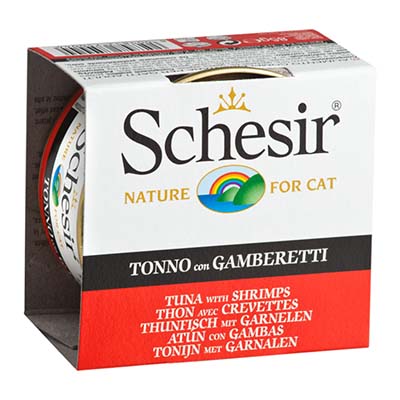 Schesir Tuna and Shrimp Canned Cat Food