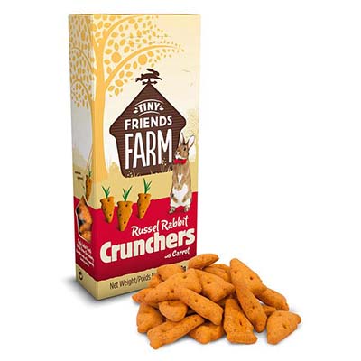 Supreme Tiny Friends Farm Russel Rabbit Carrot Crunchers Small Animal Treats