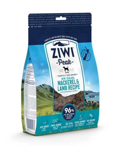Buy ziwi peak lamb and mackerel air dried dog food online in Canada from Canadian Pet Connection