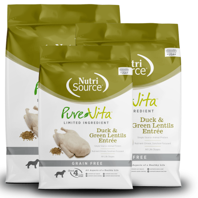 Pure Vita Grain Free Duck and Green Lentils Dog Food