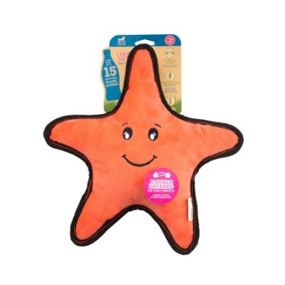 recycled starfish dog toy