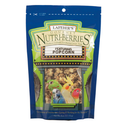 buy Lafebers Gourmet Popcorn Nutri-Berries For Parakeets, Cockatiels, Lovebirds, And Conures