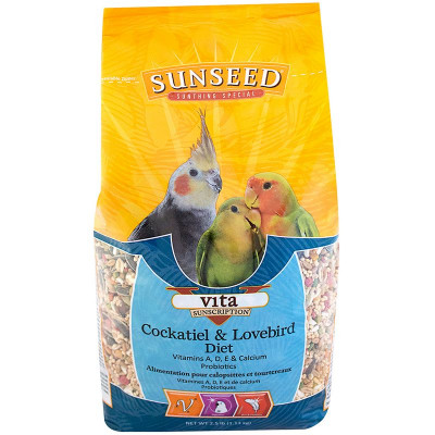 Sunseed Vita Cockatiel And Lovebird Diet