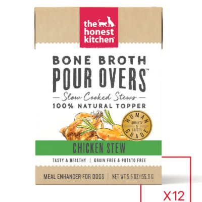 buy The Honest Kitchen Pour-Overs Bone Broth And Chicken Stew Food Toppers For Dogs