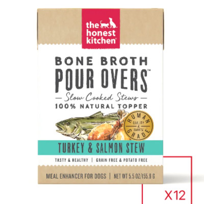 buy The Honest Kitchen Pour-Overs Bone Broth Turkey And Salmon Stew Food Toppers For Dogs