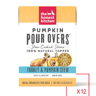 buy The Honest Kitchen Pour-Overs Pumpkin And Turkey Stew Food Toppers For Dogs