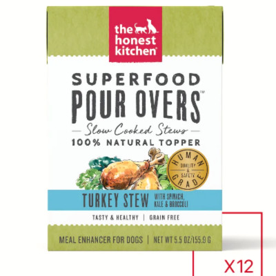 buy The Honest Kitchen Pour-Overs Superfood And Turkey With Spinach Stew Food Toppers For Dogs