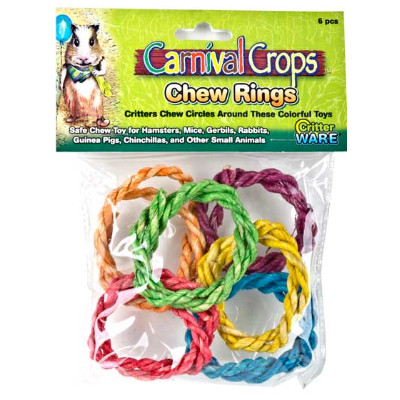 buy Ware-Carnival-Crops-Colourful-Chew-Ring-6-Pieces-For-Small-Animals