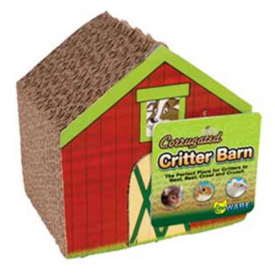 buy Ware Corrugated Chews and Hideouts Critter Barn For Small Animals