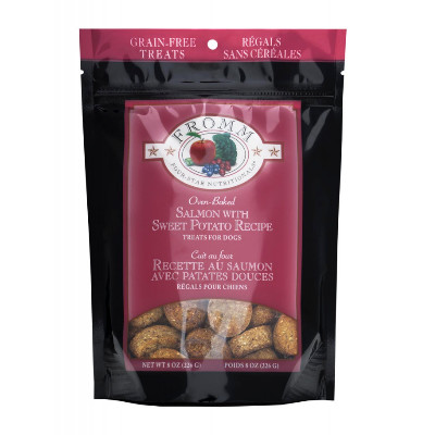 buy Fromm Four Star Ultra Premium Grain Free Salmon with Sweet Potato Training Treats For Dogs