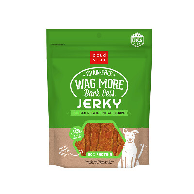 buy Cloud-Star-Wag-More-Bark-Less-Grain-Free-Jerky-Chicken-And-Sweet-Potato-For-Dogs