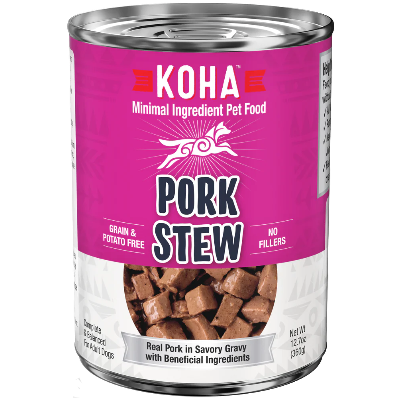 Koha Minimal Ingredient Pork Stew Canned Dog Food
