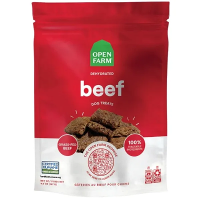 Open Farm Grass-Fed Beef Dehydrated Dog Treats