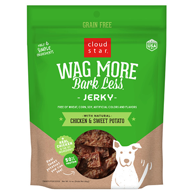 Cloud Star Grain Free Jerky Chicken And Sweet Potato Dog Treats