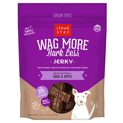 Cloud Star Grain Free Jerky Duck and Apple Dog Treats