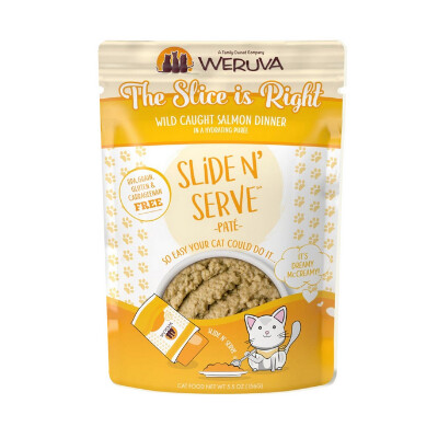 buy Weruva-Slide-N-Serve-The-Slice-is-Right-Wild-Caught-Salmon-Dinner-Pat-Grain-Free-Cat-Food