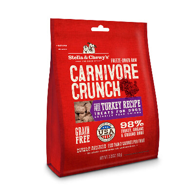 buy Stella-and-Chewys-Freeze-Dried-Turkey-Carnivore-Crunch-Dog-Treats