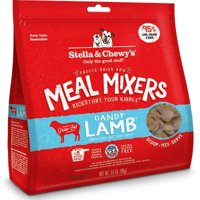 Stella and Chewy s Raw Freeze Dried Dandy Lamb Meal Mixers Dog Food