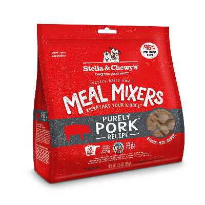 buy Stella-and-Chewys-Raw-Freeze-Dried-Purely-Pork-Meal-Mixers-Dog-Food