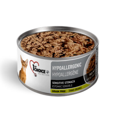 buy 1st-Choice-Hypoallergenic-Duck-Pate-Canned-Cat-Food