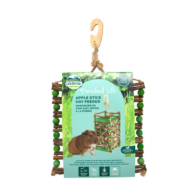 buy Oxbow-Enriched-Life-Apple-Stick-Hay-Feeder-For-Small-Animals