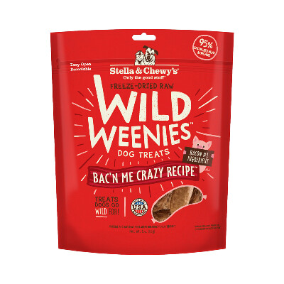 buy Stella-And-Chewys-Wild-Weenies-Bacn-Me-Crazy-Dog-Treats