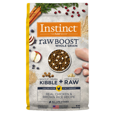 Instinct Raw Boost Chicken and Rice Dog Food 20 lb