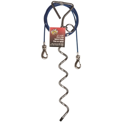 Spiral tie out stake cheap