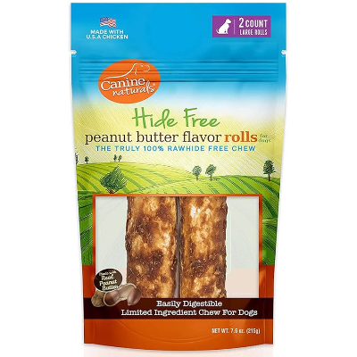Canine Naturals Hide Free Peanut Butter Rolls for Dogs Canadian Pet Connection