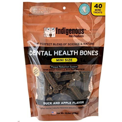 Indigenous Pet Products Duck and Apple Dental Heath Mini Dog Bones Canadian Pet Connection