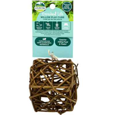 Oxbow Enriched Life Willow Play Cube Small Animal Toy